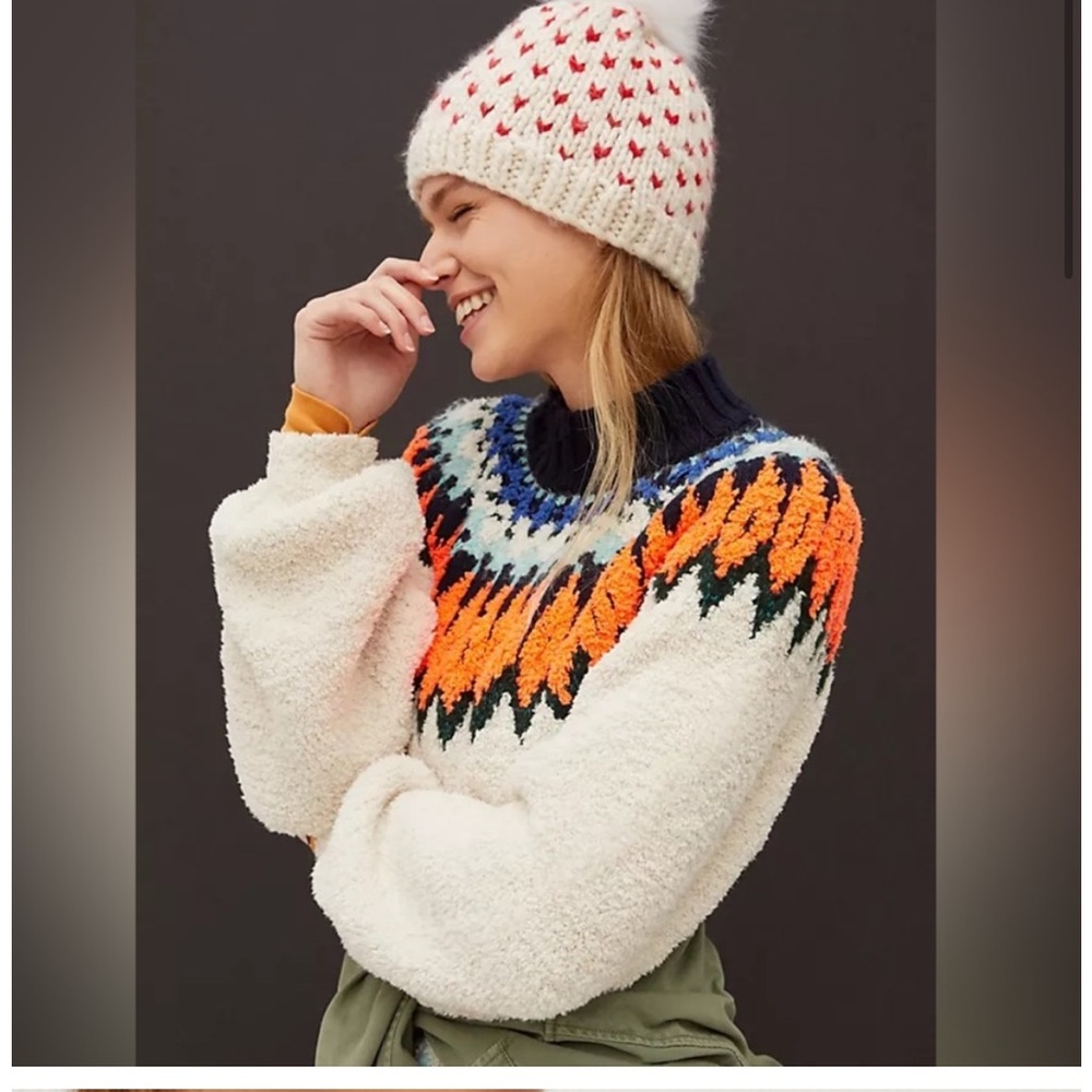 Anthropologie Pilcro Selene Fleece Tunic Sweater NWT